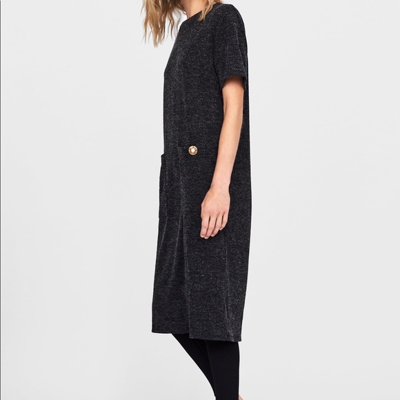 ZARA LONG DRESS WITH POCKETS BRAND NEW WITH TAGS - Picture 7 of 8